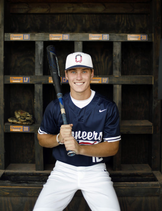 Portrait - 1st place - July -  Olentangy Orange baseball player Josh Leisure is the 2021 baseball all-metro players of the year.  (Kyle Robertson / The Columbus Dispatch)  