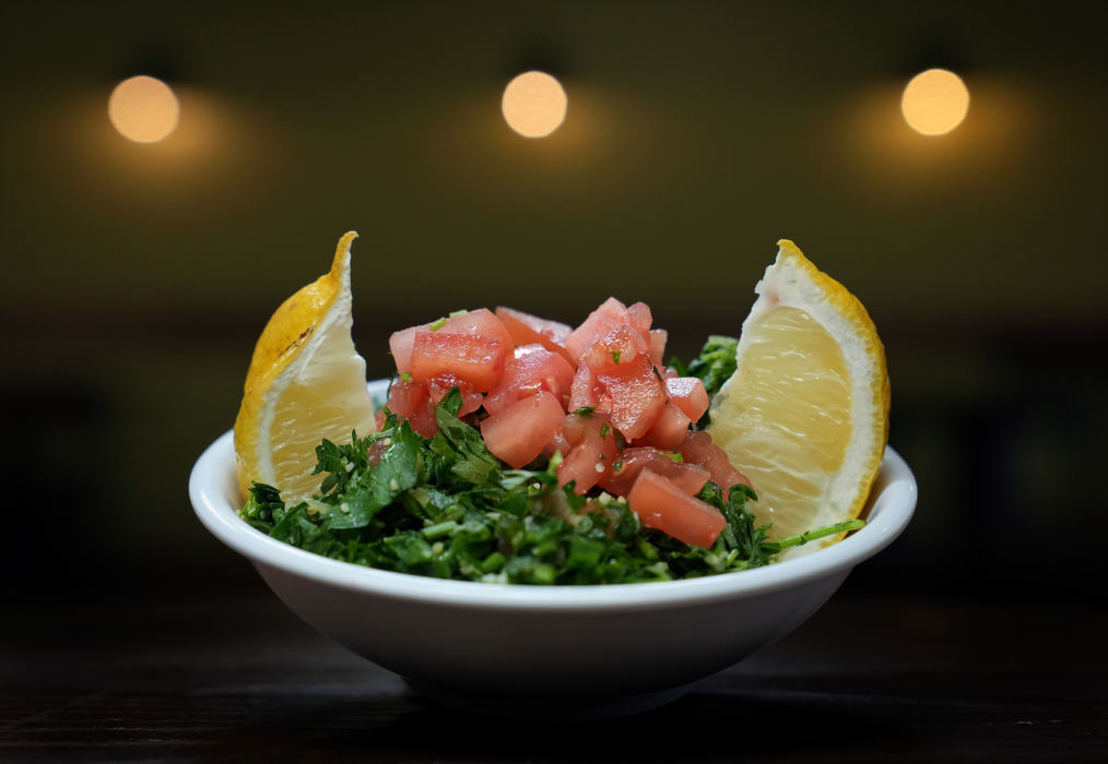 Illustration - 1st place - December - Tabouleh at Zaki Mediterranean Grill in Columbus. (Kyle Robertson / The Columbus Dispatch) 