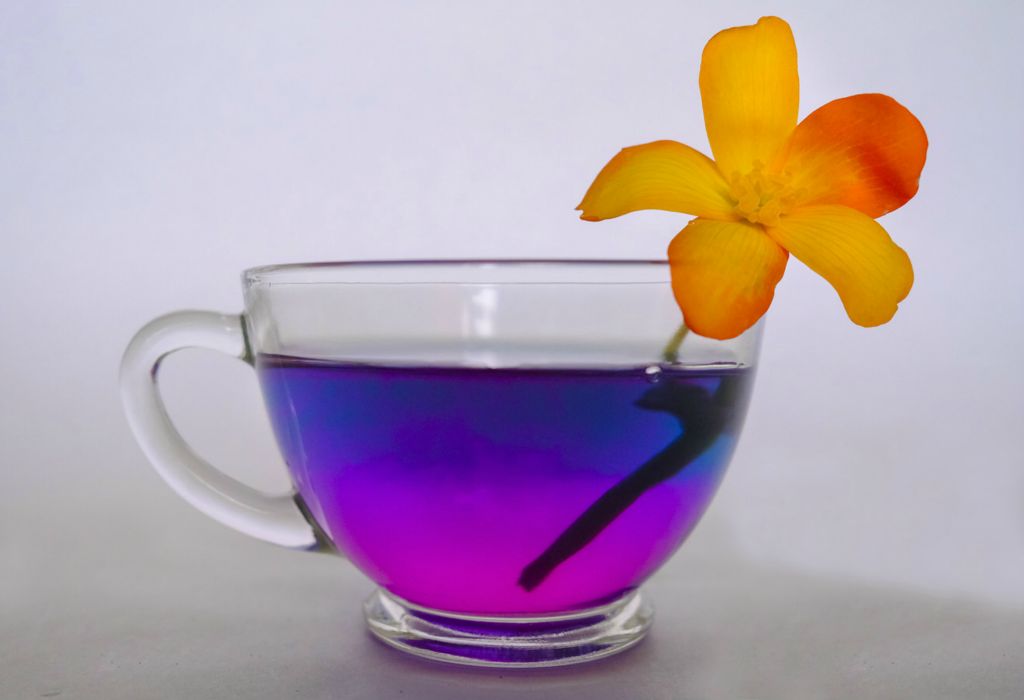June - Illustration - 1st place - Butterfly Pea Flower Tea, with lemon. (Jeremy Wadsworth / The Blade)
