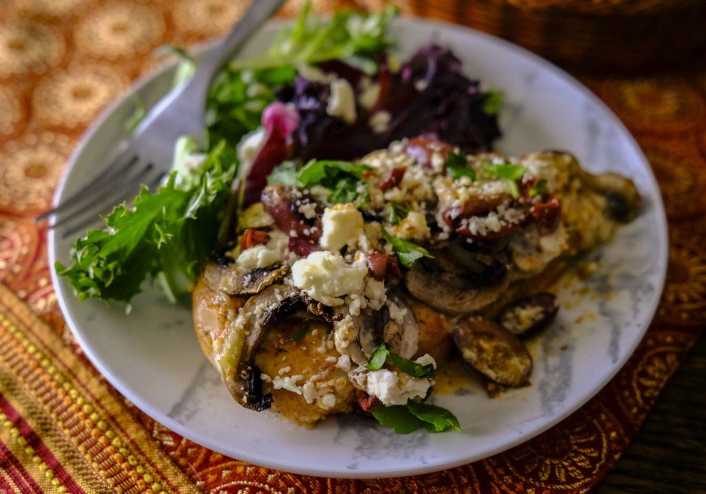 March - Illustration - 3rd place - Feta and Mushroom Chicken Breasts for Two. (Jeremy Wadsworth / The Blade)